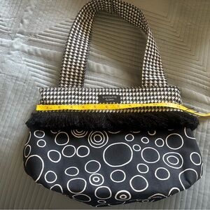 Cloth Purse: hand crafted Black and White Women's Bagolita by Janice Bag